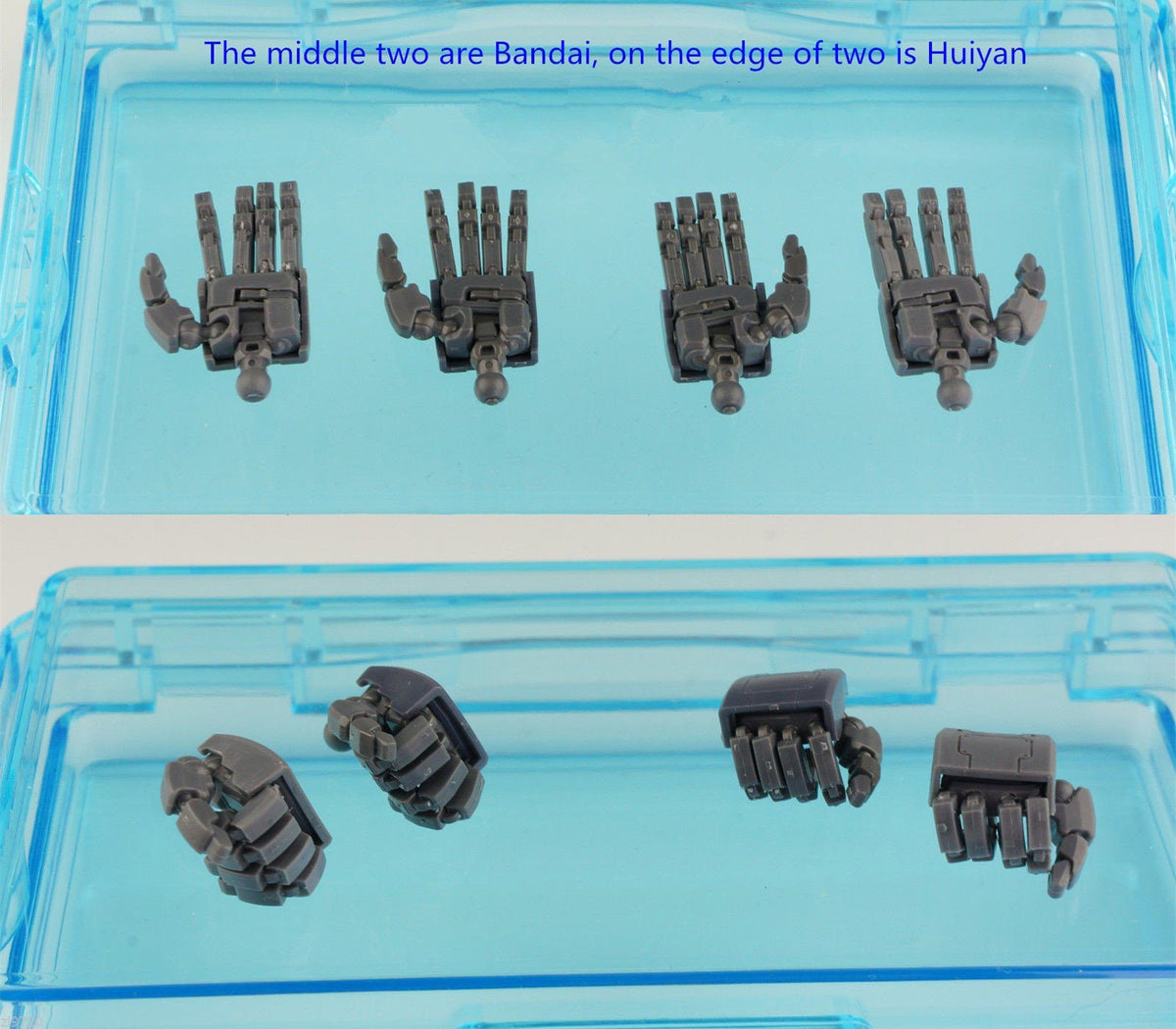 MG 1/100 all moving finger hands Full Action Palm