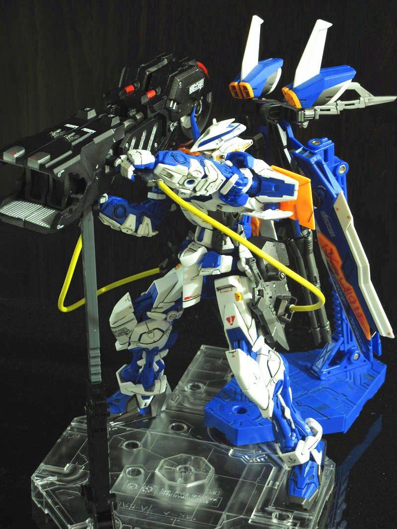 MG 1/100 Positron Blaster Gun For Banbai Seed Gundam Blue & Red Astray Model kit