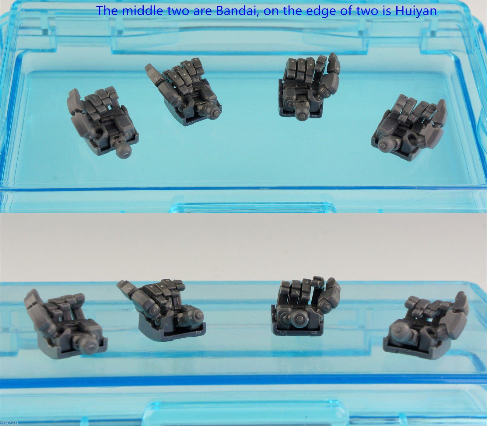 MG 1/100 all moving finger hands Full Action Palm