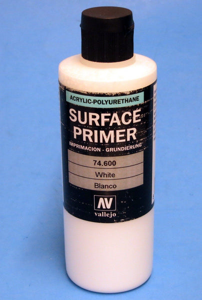 Vallejo White Primer Acrylic Polyurethane, 200ml