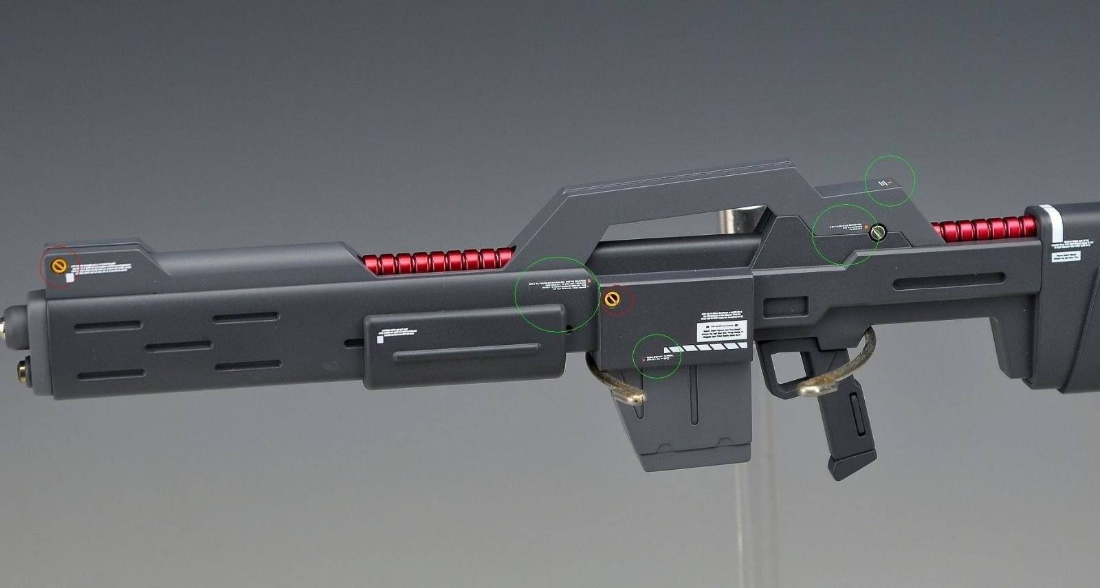 AW003 - Detail-up Warning Decal All Scale Gundam & Weapon (RED - USA Gundam Store