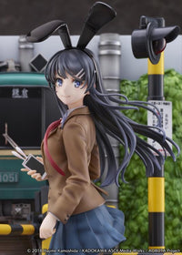 Rascal Does Not Dream of Bunny Girl Senpai Mai Sakurajima (Enoden Ver.) 1/7 Scale Shibuya Scramble Figure