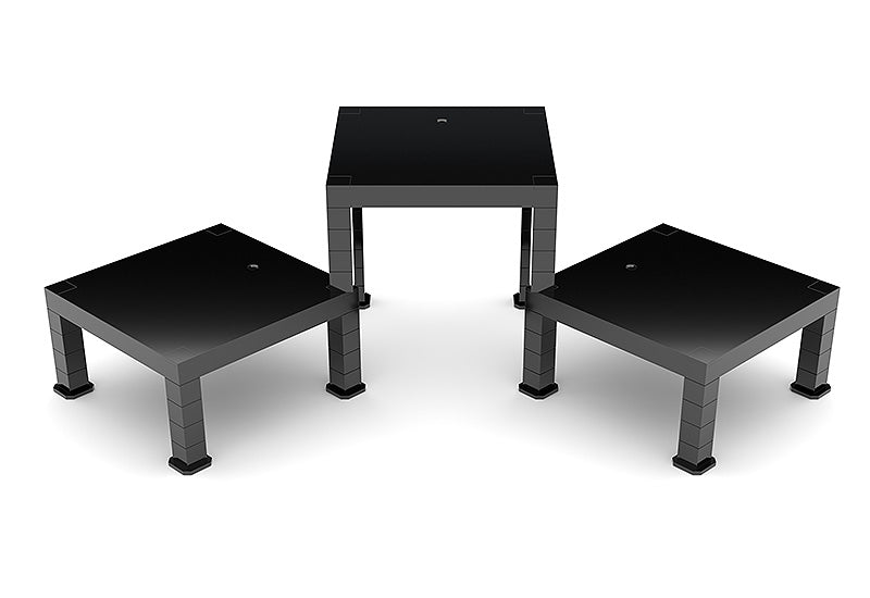 The Simple Stand: Build-On Type Three-Pack (Black)