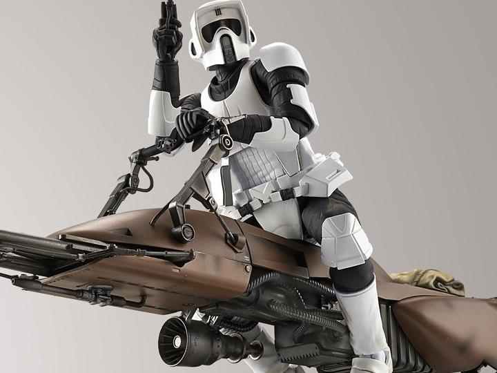 Star Wars Return of the Jedi Scout Trooper & Speeder Bike 1/12 Scale Model Kit