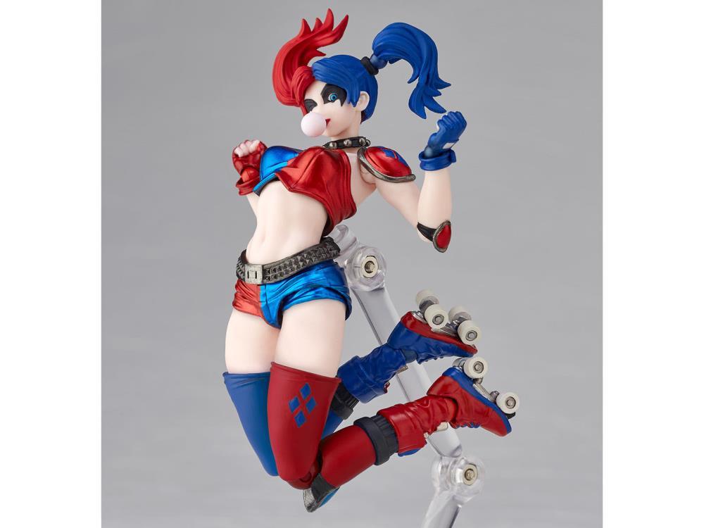 DC Comics Amazing Yamaguchi Revoltech No.015EX-2 Harley Quinn (Red x Blue Twintail Ver.) Exclusive