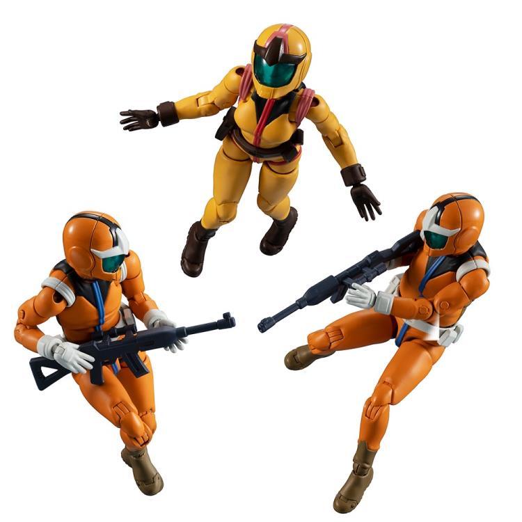 Mobile Suit Gundam G.M.G. Earth Federation Force 04, 05, 06 Sayla Mass Set of 3 Figures (With Bonus)
