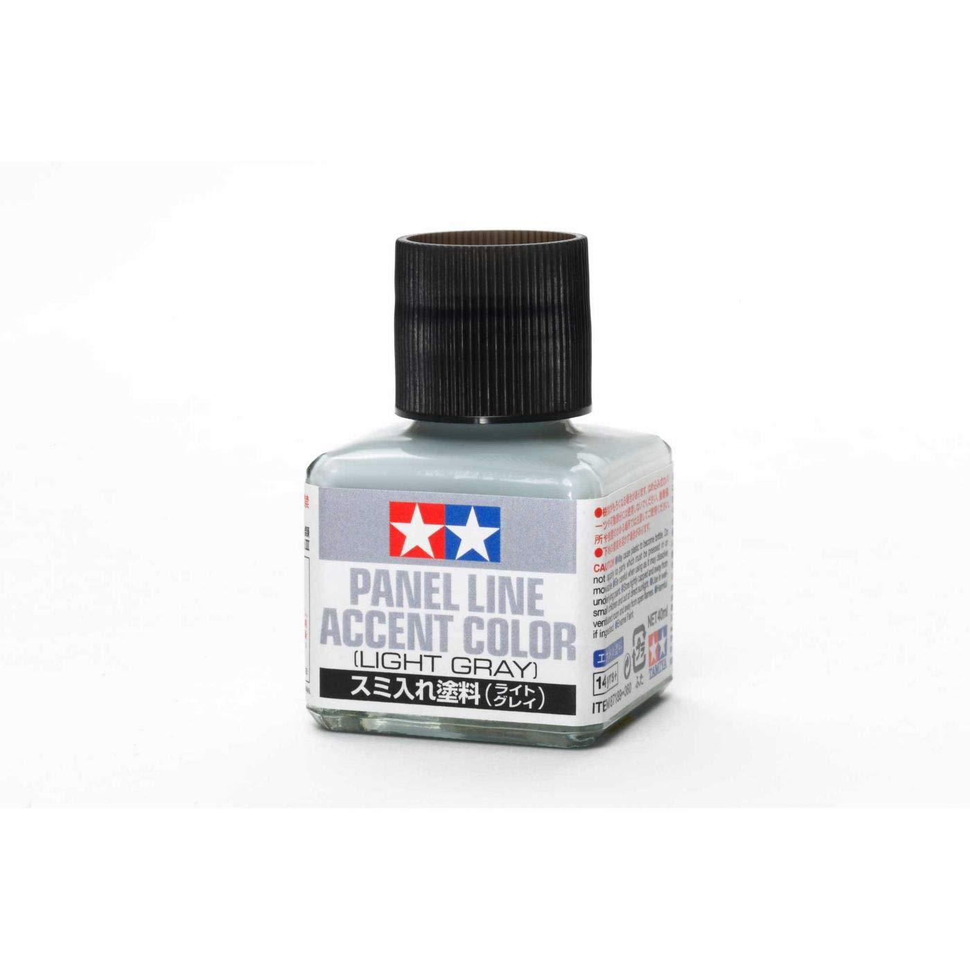 Tamiya 87189 Light Gray Panel Line Accent Color (40ml Bottle)