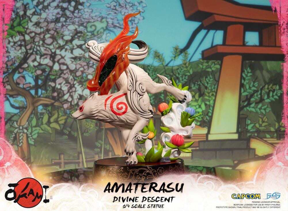 Okami Amaterasu Divine Descent 1/4 Scale Statue
