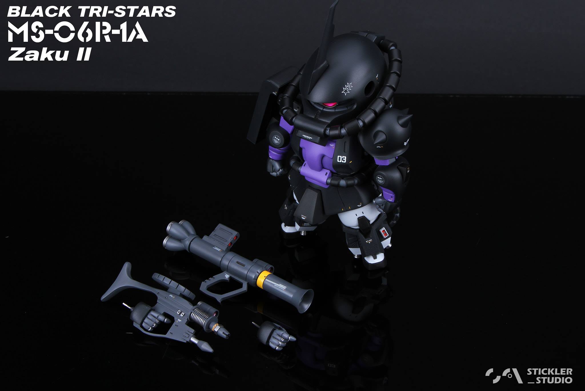 GK white model SD ZAKU high mobility Resin Kit