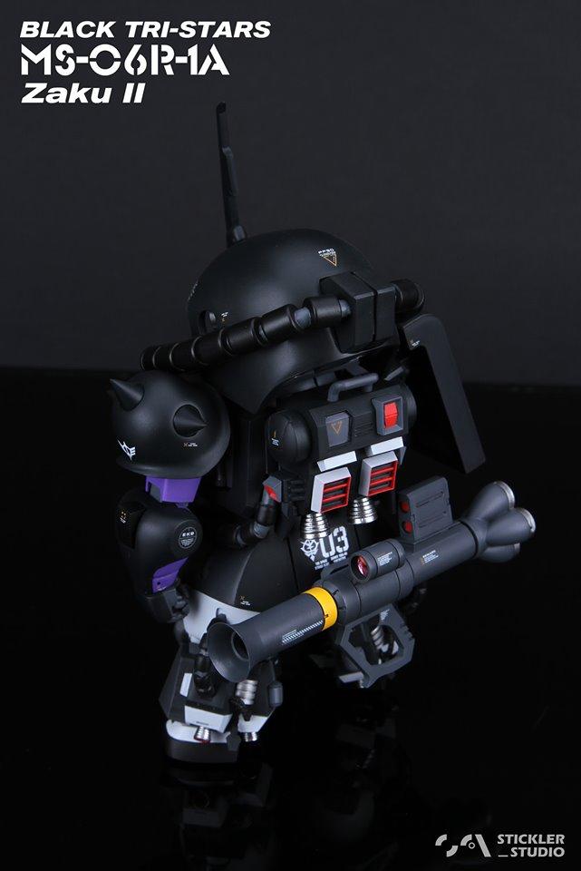 GK white model SD ZAKU high mobility Resin Kit