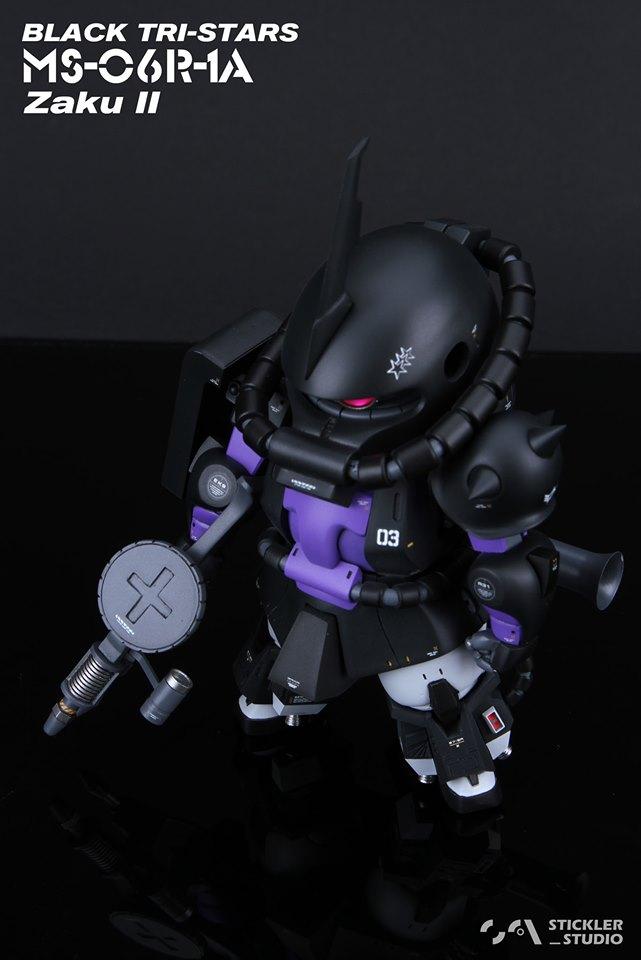 GK white model SD ZAKU high mobility Resin Kit