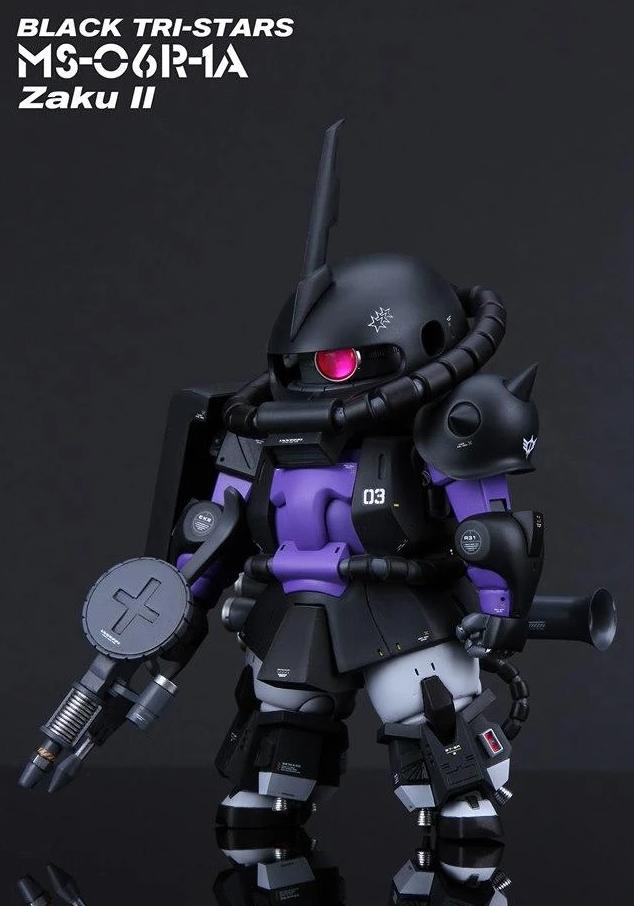 GK white model SD ZAKU high mobility Resin Kit