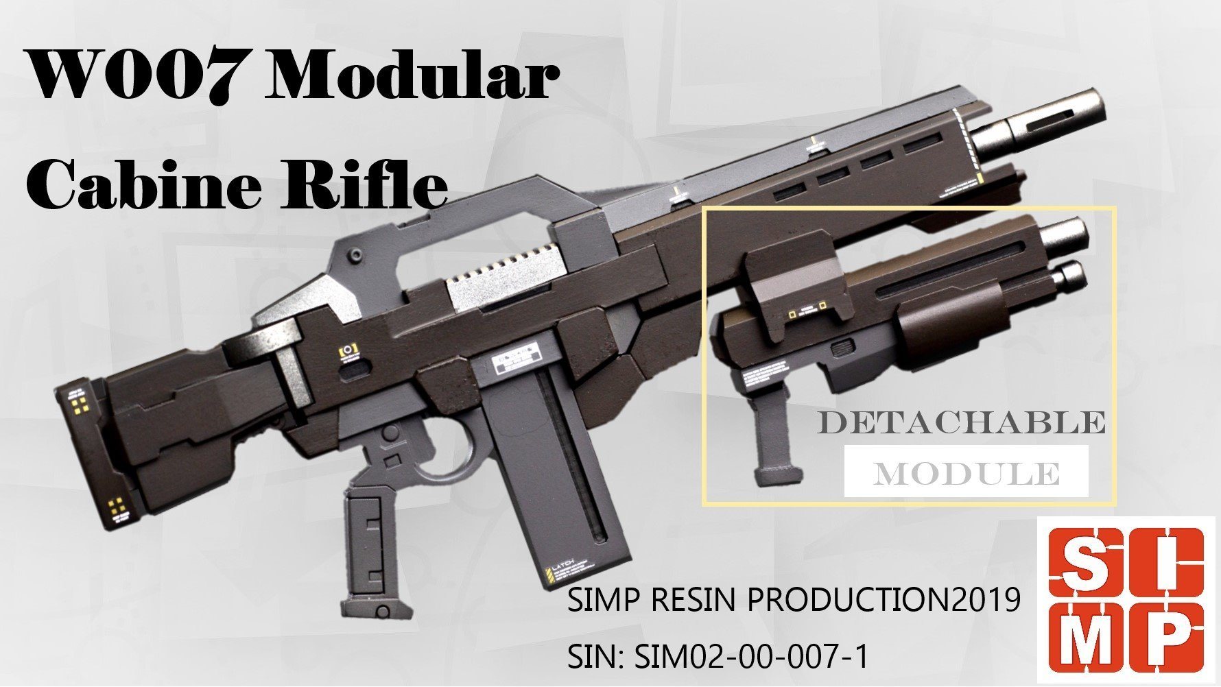 W007 Modular Cabine Rifle 1/100 Resin Kit