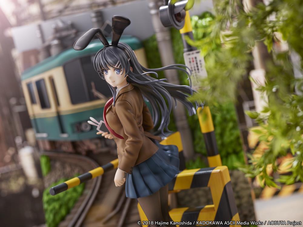 Rascal Does Not Dream of Bunny Girl Senpai Mai Sakurajima (Enoden Ver.) 1/7 Scale Shibuya Scramble Figure