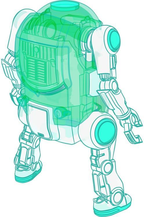 35 Mechatro WeGo Robots Cream Soda & Crystal Gold Model Kit Set