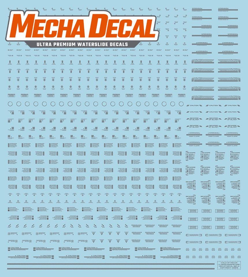 Mecha Decal 001-G USA Gundam x Child of Mecha CARTOGRAF 1/144