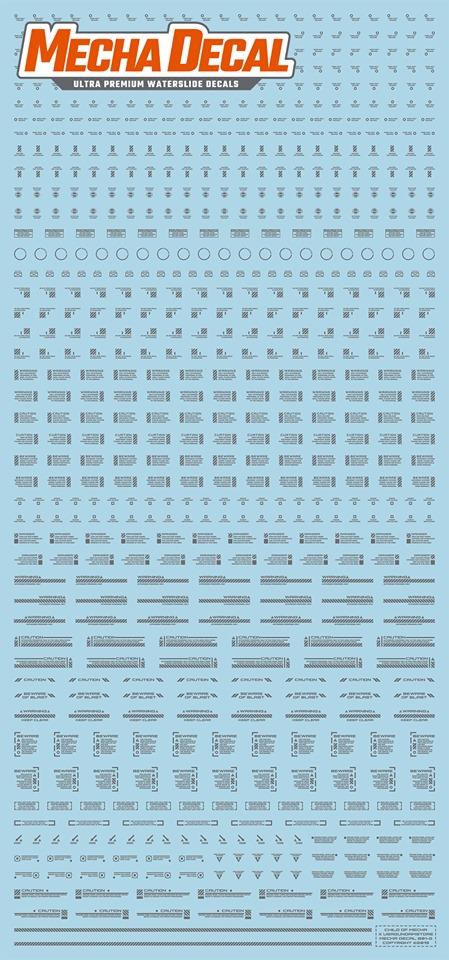 Mecha Decal 001-G USA Gundam x Child of Mecha CARTOGRAF 1/100