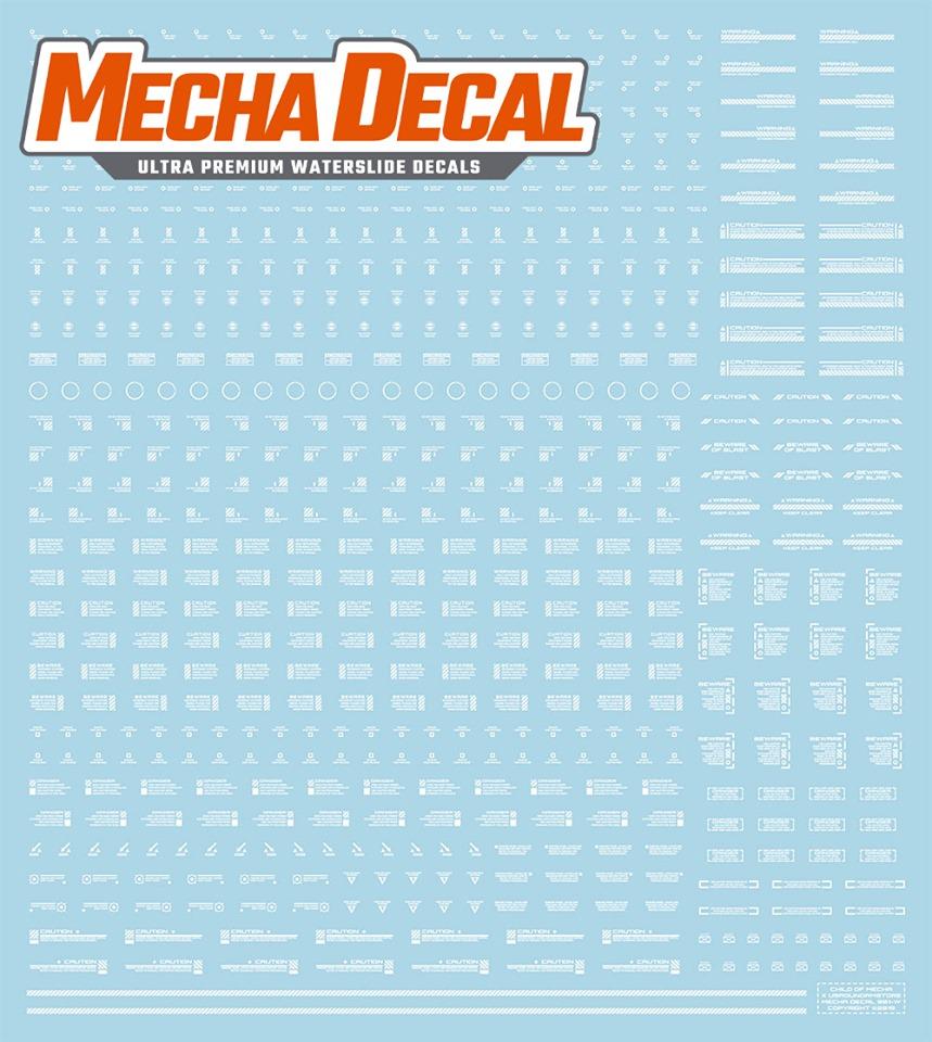 Mecha Decal 001-W USA Gundam x Child of Mecha CARTOGRAF 1/144