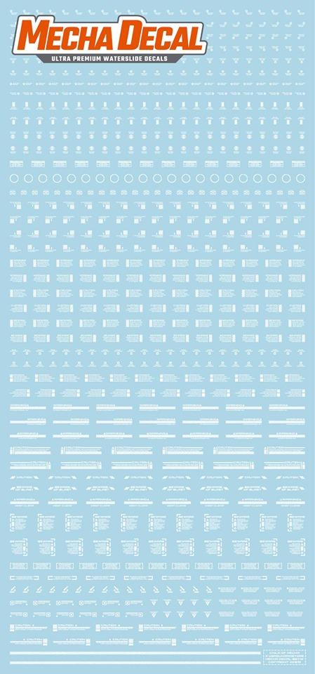 Mecha Decal 001-W USA Gundam x Child of Mecha  CARTOGRAF 1/100