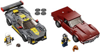 LEGO Speed Champions Chevrolet Corvette C8.R Race Car and 1968 Chevrolet Corvette 76903 Building Kit