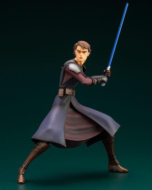 Star Wars: The Clone Wars ArtFX+ Anakin Skywalker Statue (With Ahsoka Tano Piece)