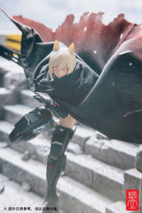 Snail Shell GN Project 1/12 Scale Wolf-001 Tactical Cloak Black & Red (Clothes Only)