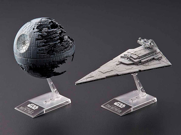 Death Star II 1/2,700,000 & Star Destroyer 1/14,500 "Star Wars", Bandai Star Wars Plastic Model