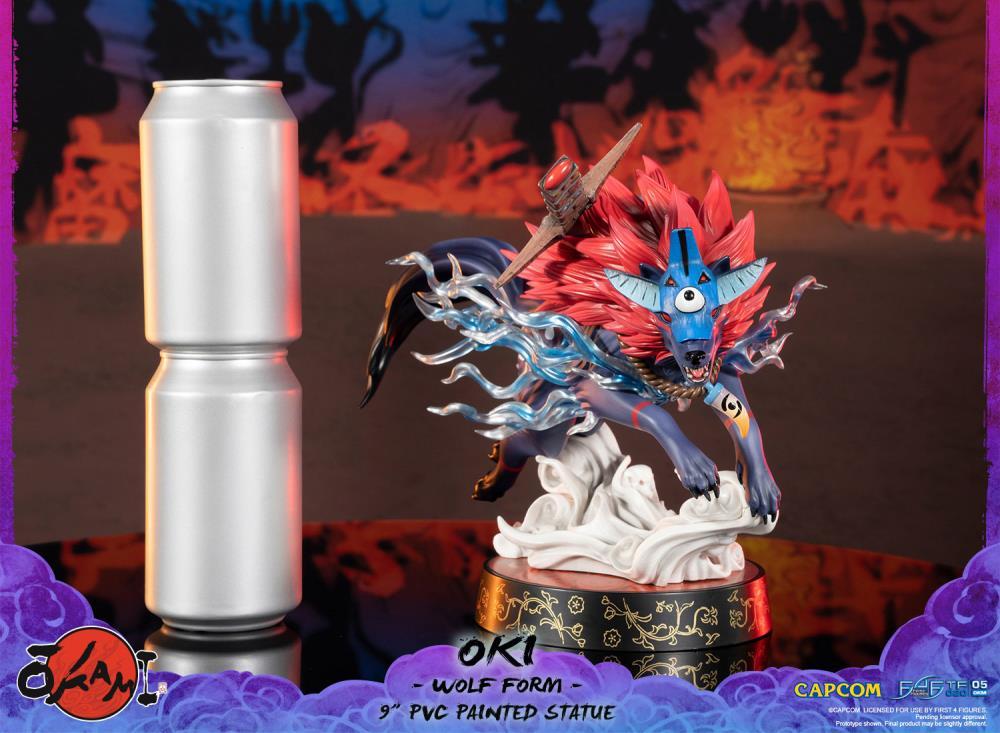 Okami Oki (Wolf Form) Statue