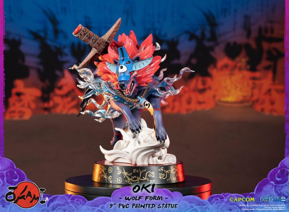 Okami Oki (Wolf Form) Statue