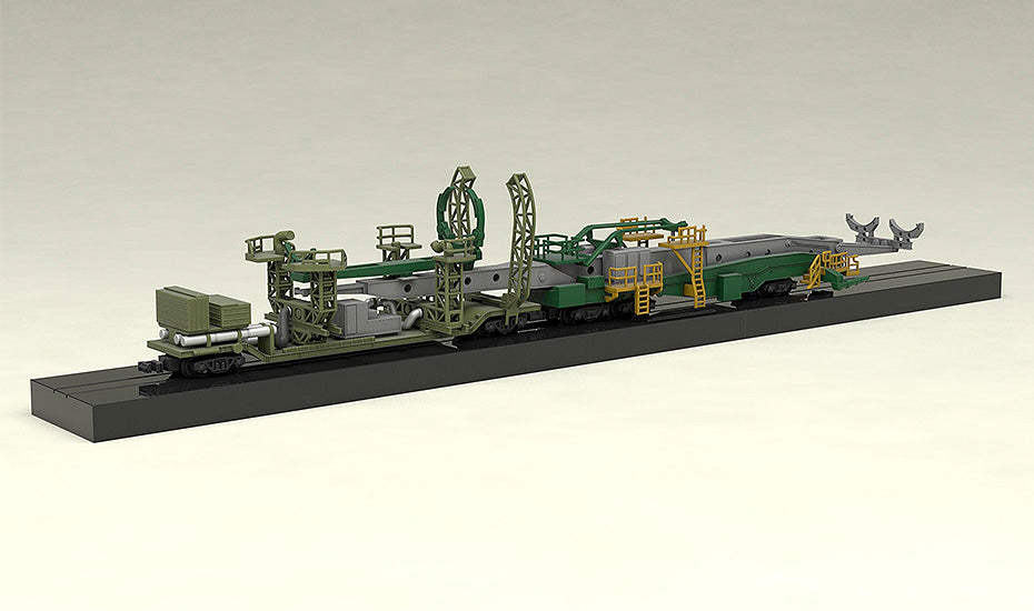 Soyuz Rocket & Transport Train MODEROID 1/150 Scale Model Kit (Reissue)