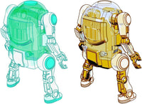 35 Mechatro WeGo Robots Cream Soda & Crystal Gold Model Kit Set