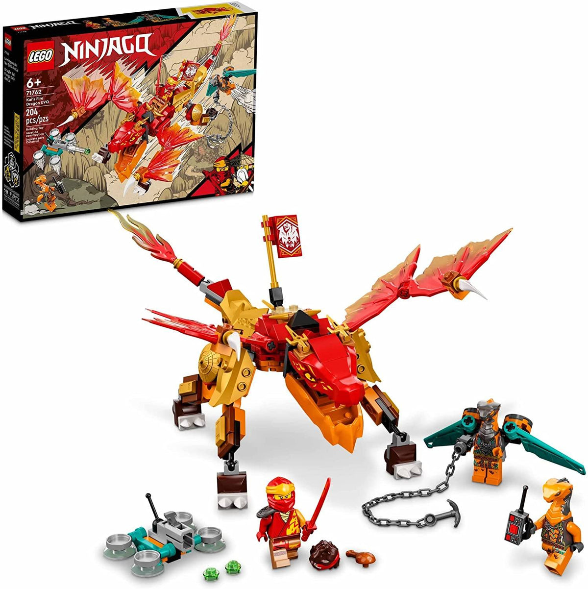 LEGO NINJAGO Kai’s Fire Dragon EVO 71762 Building Kit