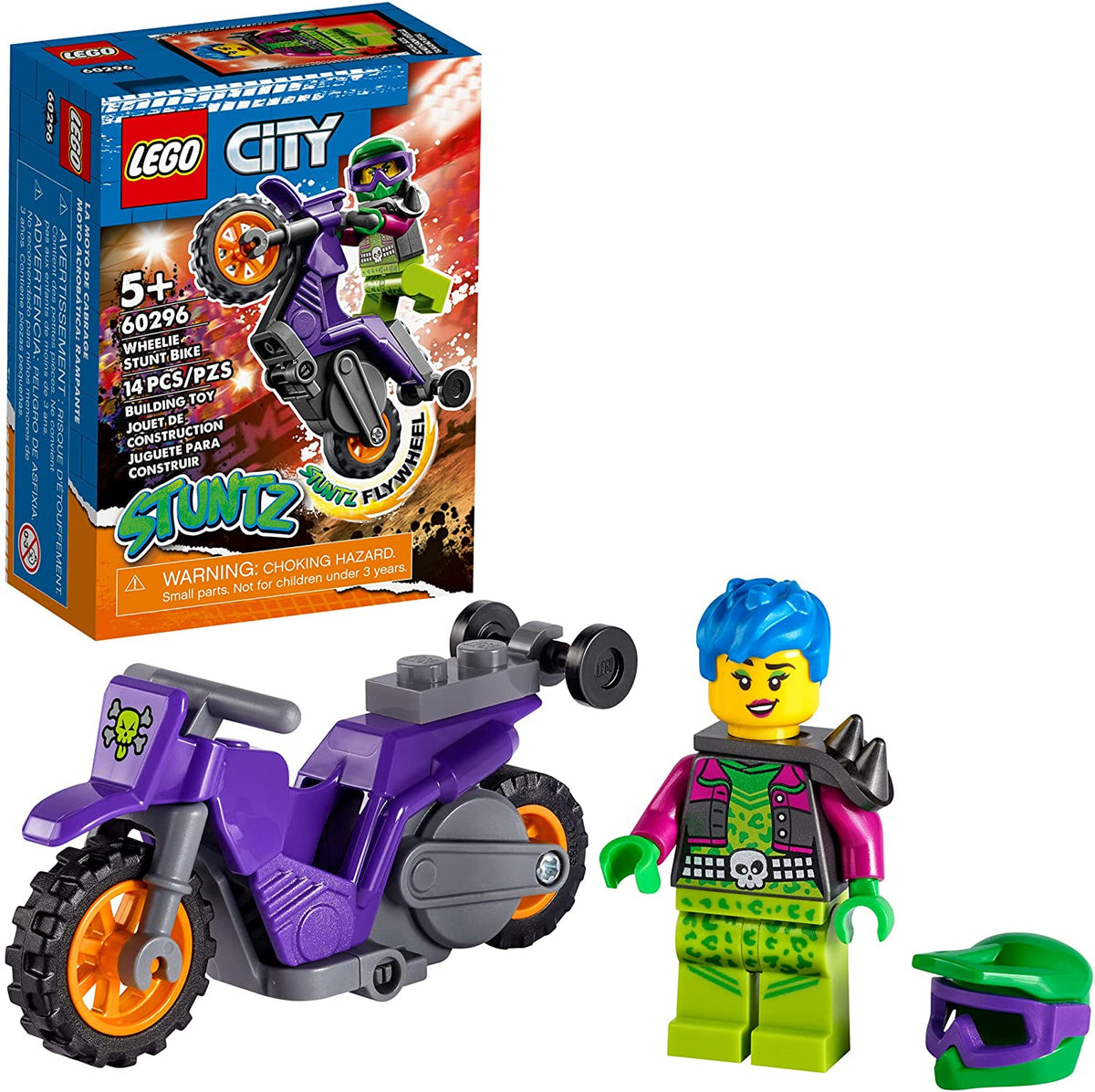 LEGO City Wheelie Stunt Bike 60296 Building Kit
