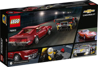 LEGO Speed Champions Chevrolet Corvette C8.R Race Car and 1968 Chevrolet Corvette 76903 Building Kit