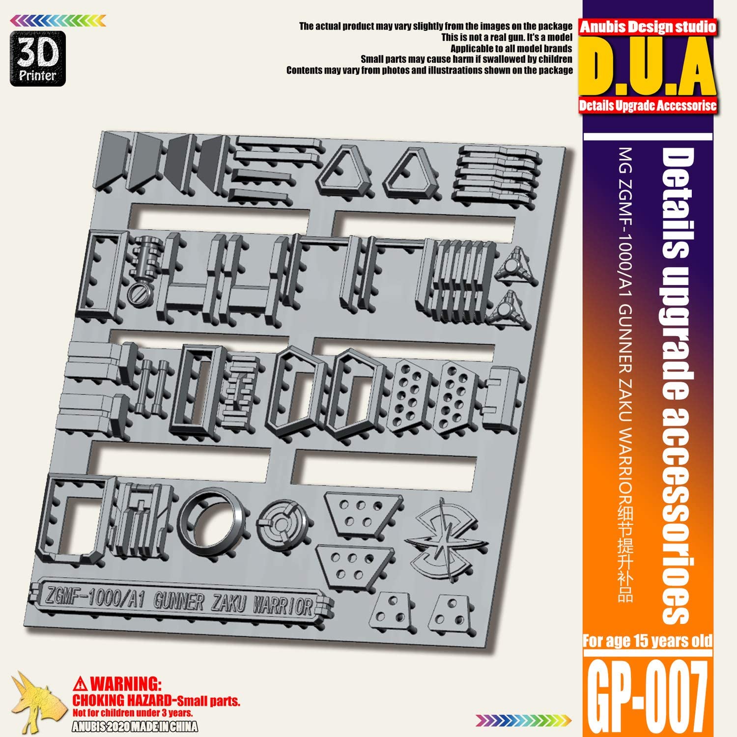 D.U.A Details Upgrade Accessories Gp-007 Mg Zaku Warrior