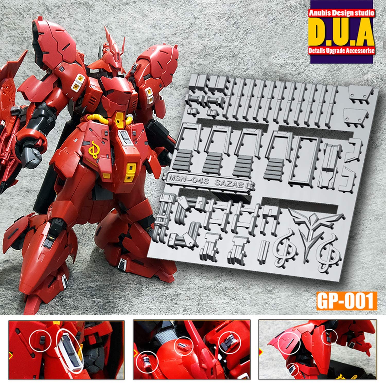 D.U.A Details Upgrade Accessories GP-001 Rg Sazabi