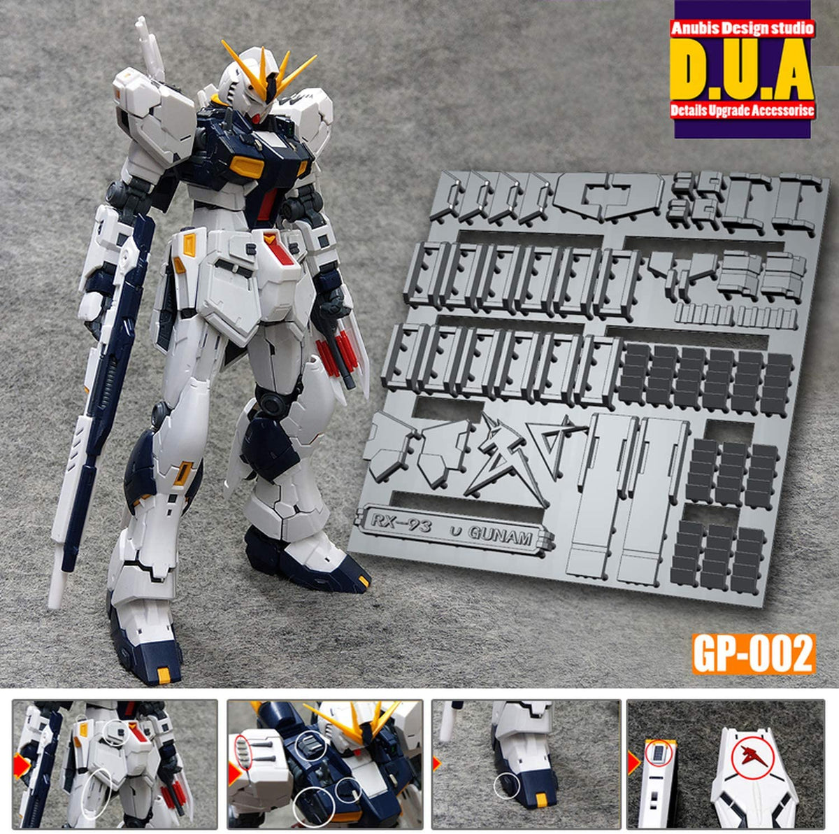 D.U.A Details Upgrade Accessories GP-002 Rg RX-93 Nu