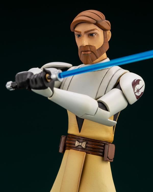 Star Wars: The Clone Wars ArtFX+ Obi-Wan Kenobi Statue (With Ahsoka Tano Piece)