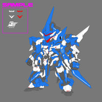 Orange cat super robot heros Ext-GS01