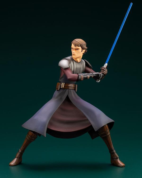 Star Wars: The Clone Wars ArtFX+ Anakin Skywalker Statue (With Ahsoka Tano Piece)