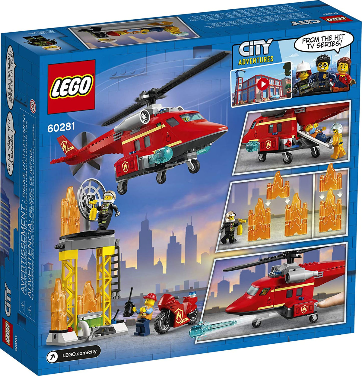 60281 Fire Rescue Helicopter Lego City Building set