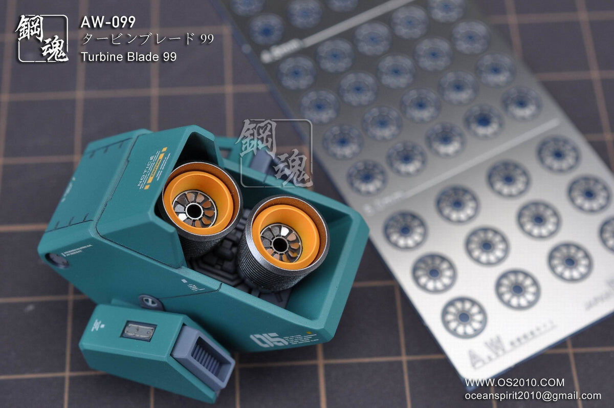 AW-099 GUNDAM & WEAPON MODEL DETAIL THRUSTER BUILDERS PARTS PHOTO ETCH ADD ON