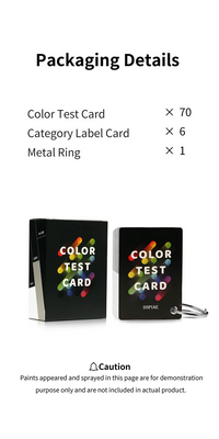 DSPIAE CC-01 Model Paint Color Test Card