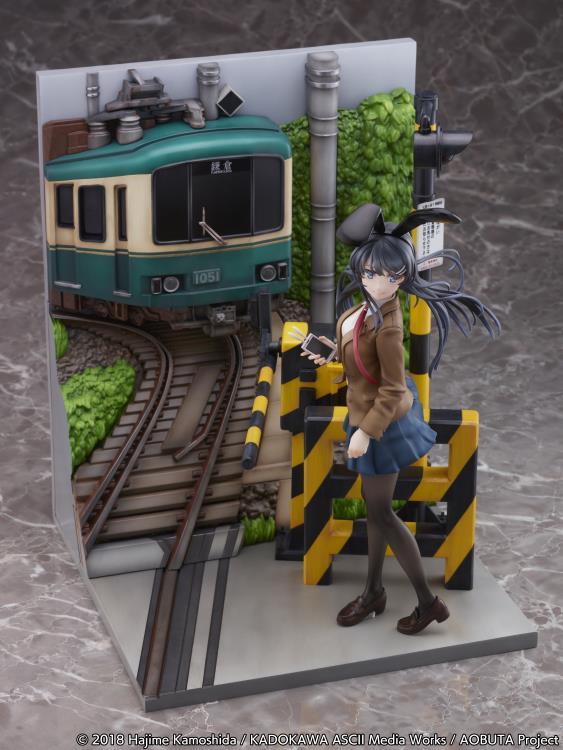 Rascal Does Not Dream of Bunny Girl Senpai Mai Sakurajima (Enoden Ver.) 1/7 Scale Shibuya Scramble Figure