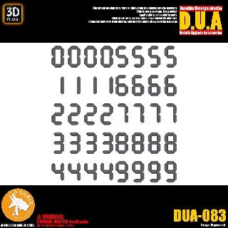 D.U.A Details Upgrade Accessories DUA-83 Numbers