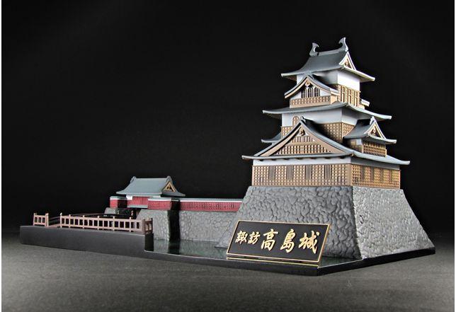 Laid-Back Camp Takashima Castle Model Kit With Rin Shima Figure