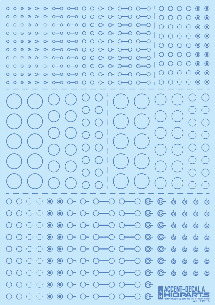 Accent Decal A Blue(1pc)