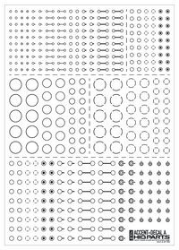 Accents Decal A Dark Gray(1pc)