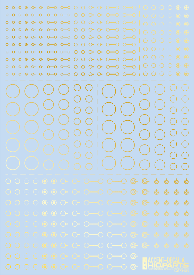 Accents Decal A Gold(1pc)
