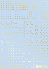 Accents Decal A Gold(1pc)